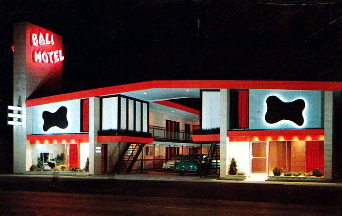Bali Motel - Vintage Postcard (newer photo)